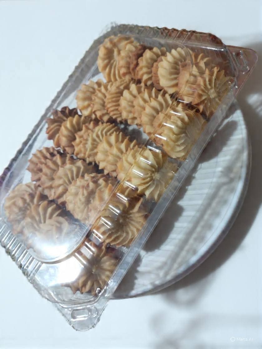 Galletas de pasticeta en un empaque transparente